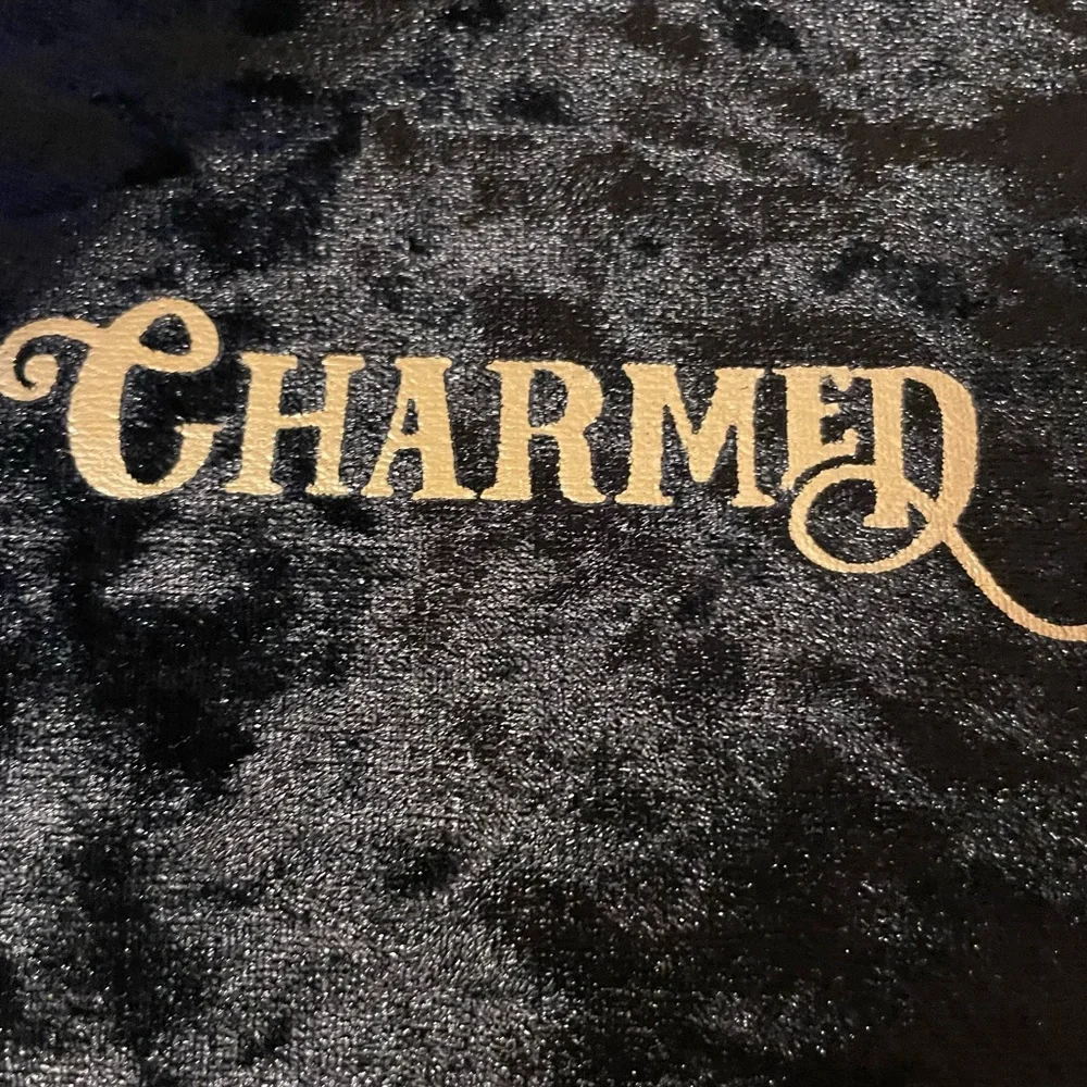 NWOT ECCOLO Black Velvet Covered CHARMED Journal
